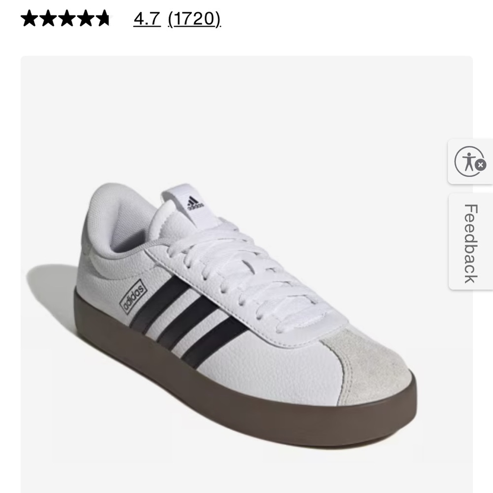 Adidas women’s White court Sneakers